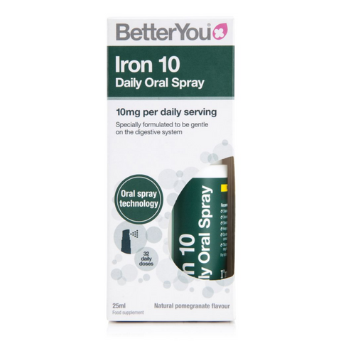 BetterYou Iron 10 Daily Oral Spray (10mg), Pomegranate - 25 ml - Gymsupplements.co.uk