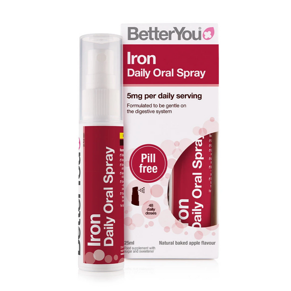 BetterYou Iron oral spray Baked Apple flavour 25ml - Gymsupplements.co.uk