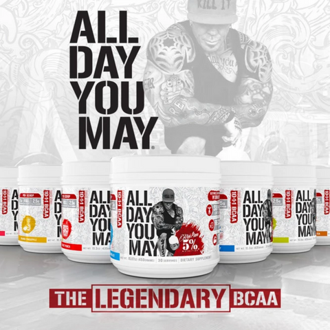 Rich Piana 5% Nutrition All Day You May Legendary Series Fruit Punch 435g - Gymsupplements.co.uk