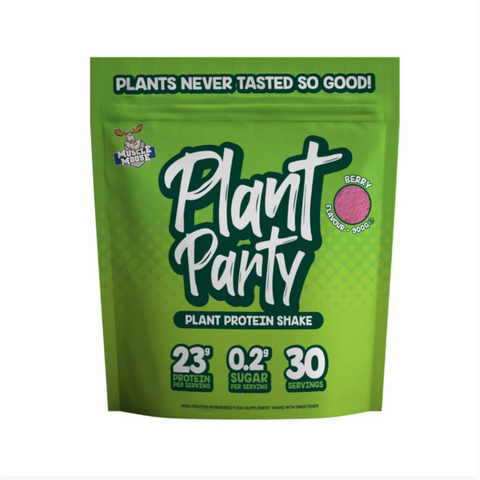 Muscle Moose Plant Party 900g Berry Flavour - Gymsupplements.co.uk
