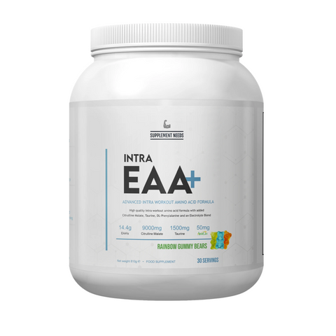 Supplement Needs Intra EAA+ - 30 Servings Rainbow Gummy Bear Flavour - Gymsupplements.co.uk
