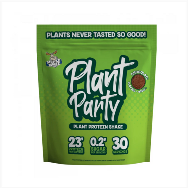 Muscle Moose Plant Party 900g Chocolate Flavour - Gymsupplements.co.uk