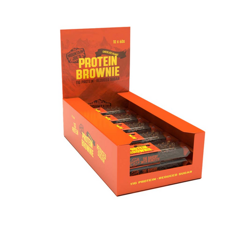 Mountain Joe's Protein Cake 10x60g Chocolate Peanut - Gymsupplements.co.uk