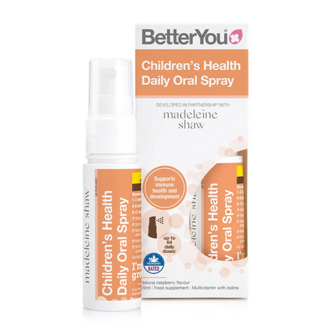 BetterYou Children's Health Daily Oral Spray, Natural Raspberry - 25 ml - Gymsupplements.co.uk