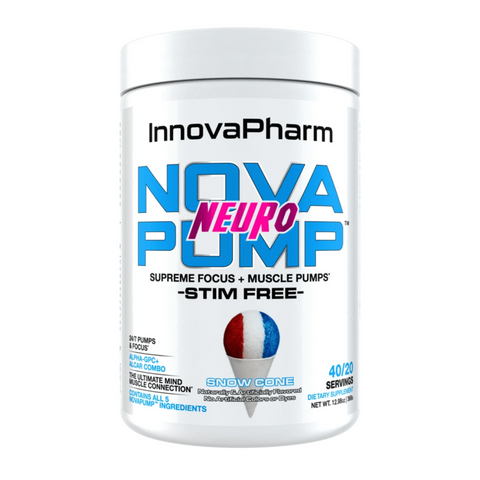 InnovaPharm NovaPump Neuro Snowcone Flavour 368g - Gymsupplements.co.uk