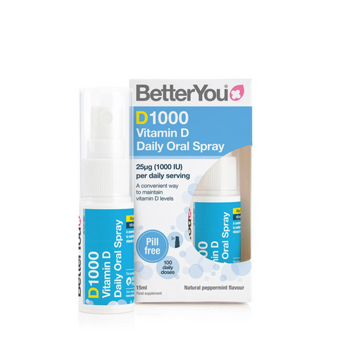 BetterYou  D1000 Daily Vitamin D Oral Spray - 15 ml - Gymsupplements.co.uk