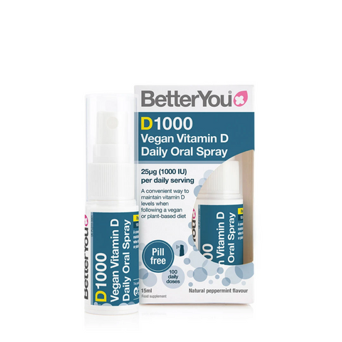 BetterYou  DLux 1000 Vegan Vitamin D Oral Spray - 15 ml - Gymsupplements.co.uk