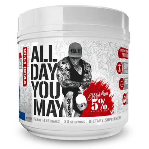 Rich Piana 5% Nutrition All Day You May Legendary Series Blue Raspberry 435g - Gymsupplements.co.uk