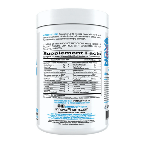 InnovaPharm-NovaPump-Neuro-368g-Supplement-Facts