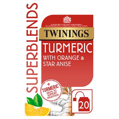 Twinings Superblends Turmeric 20 Tea Bags - Gymsupplements.co.uk