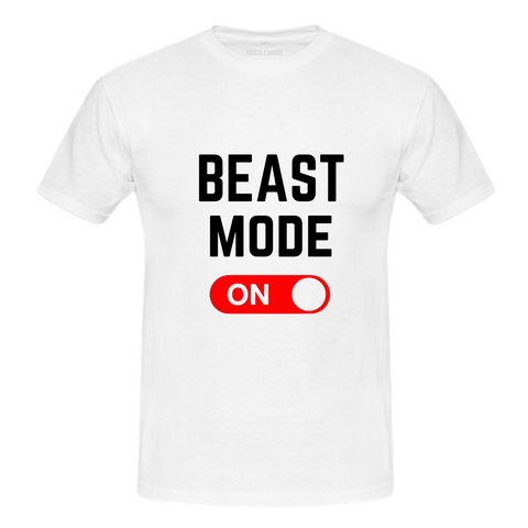 MuscleAmmo 'BMO' Print Muscle Fit T-Shirt - White - GymSupplements.co.uk