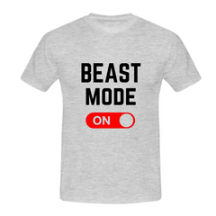 MuscleAmmo 'BMO' Print Muscle Fit T-Shirt - Grey - GymSupplements.co.uk