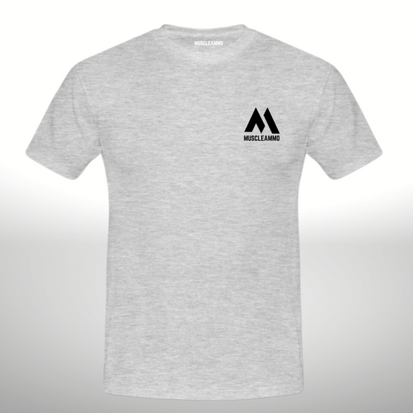 MuscleAmmo Classic 'MN' Muscle Fit T-Shirt - GREY
