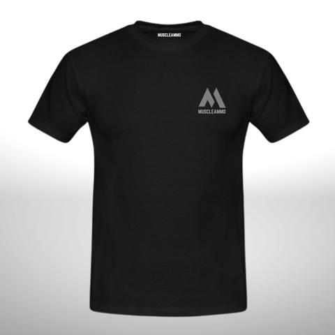 MuscleAmmo Classic 'MN' Muscle Fit T-Shirt - BLACK