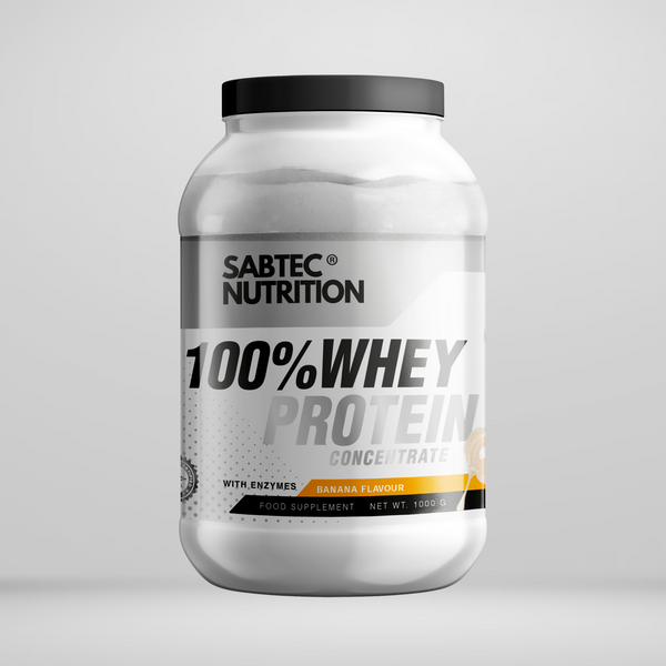 Sabtec Nutrition Whey Protein with Enzymes - Banana - Gymsupplements.co.uk