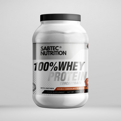 Sabtec Nutrition Whey Protein with Enzymes - Double Chocolate - Gymsupplements.co.uk