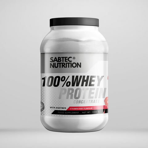 Sabtec Nutrition Whey Protein with Enzymes - Strawberry - Gymsupplements.co.uk
