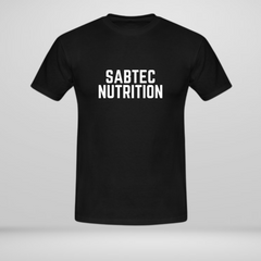 Sabtec Nutrition T-Shirt - Black - Gymsupplements.co.uk