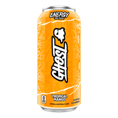 GHOST Energy Drink - Zero Sugar - Tropical Mango 1 x 500ml - Gymsupplements.co.uk