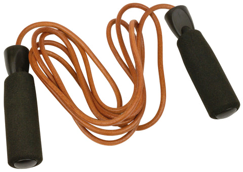 Urban Fitness 2.7m Leather Jump Rope - Gymsupplements.co.uk