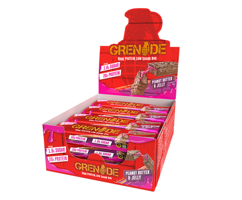 Carb Killa Protein Bar - Peanut Butter & Jelly - Grenade - 12x Bars