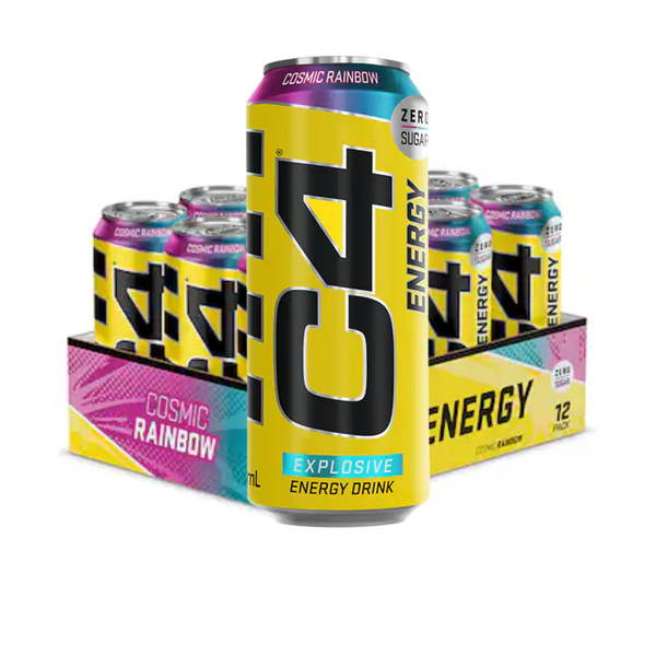 Cellucor C4 Energy Carbonated Cosmic Rainbow 12 x 500ml - Gymsupplements.co.uk