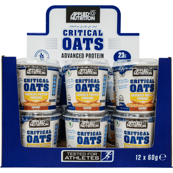 Applied Nutrition Critical Oats (12 x 60g) - GymSupplements.co.uk