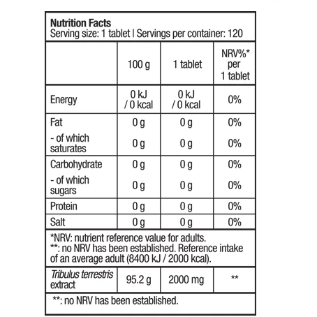 BIOTECH USA Tribooster Tribulus Terrestris - GymSupplements.co.uk