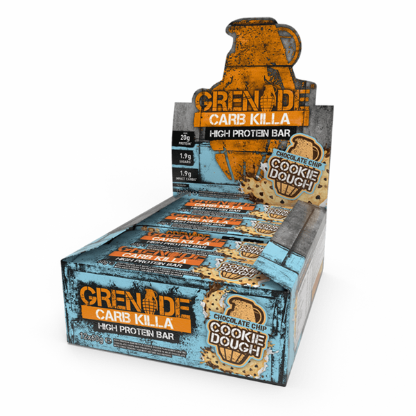 Grenade Carb Killa Low Sugar Protein Bar (12 x 60g Bars) 13 Flavours - GymSupplements.co.uk