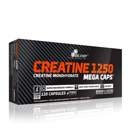 Creatine 1250 Mega Caps - 120 Capsules - GymSupplements.co.uk