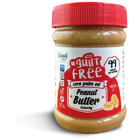 Skinny Peanut Butter 100% Pure - Crunchy - 400g - Supplements-Direct.co.uk