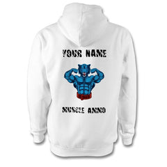 Muscle Ammo Classic Hoody - Customised - White - GymSupplements.co.uk