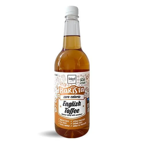 BARISTA English Toffee 1 Litre Zero Calorie Sugar Free Coffee Syrup - GymSupplements.co.uk