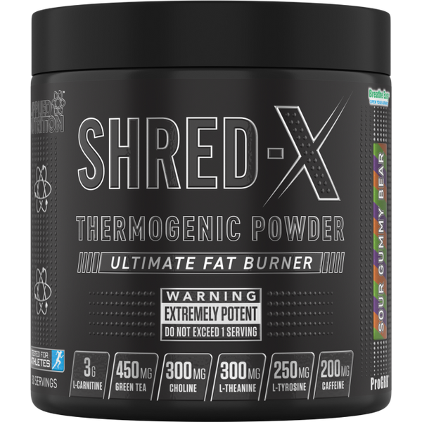 Shred X Applied Nutrition - Thermogenic Powder 300g Ultimate Fat Burner - GymSupplements.co.uk