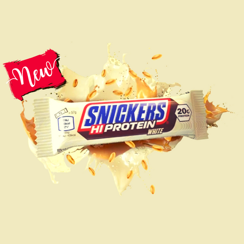 SNICKERS HI-PROTEIN WHITE CHOCOLATE BARS (Single) - GymSupplements.co.uk