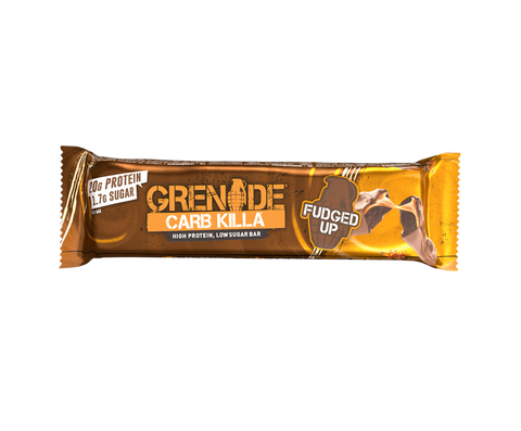 FUDGED UP - CARB KILLA® PROTEIN BAR - 12 x 60g - Gymsupplements.co.uk