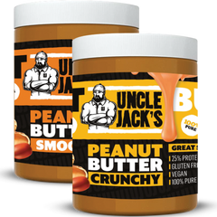 Uncle Jack's Peanut Butter 1kg Crunchy - Gymsupplements.co.uk