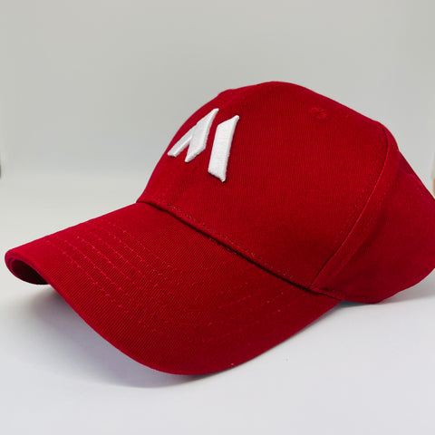 MA Embroidered Hat Maroon/ White
