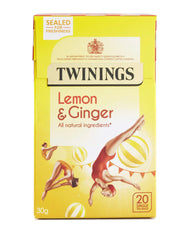 Twinings lemon and Ginger 20 Tea Bags bb 06/23