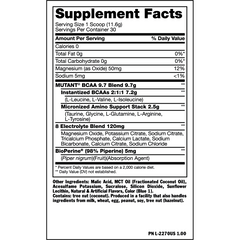 Mutant BCAA 9.7 348g - Blue Raspberry - GymSupplements.co.uk