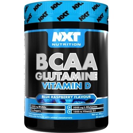 NXT Nutrition BCAA, Glutamine Vit D (360g) 30 Servings - Supplements-Direct.co.uk