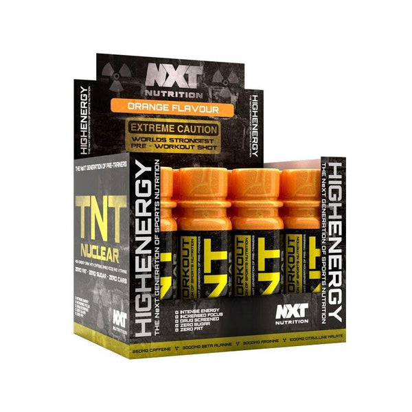 TNT NUCLEAR Pre-workout Shot Box NXT NUTRITION (12x60ml) - Supplements-Direct.co.uk