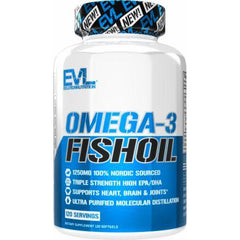 Evlution Nutrition Omega-3 Fish Oil (120 Softgels) - Supplements-Direct.co.uk