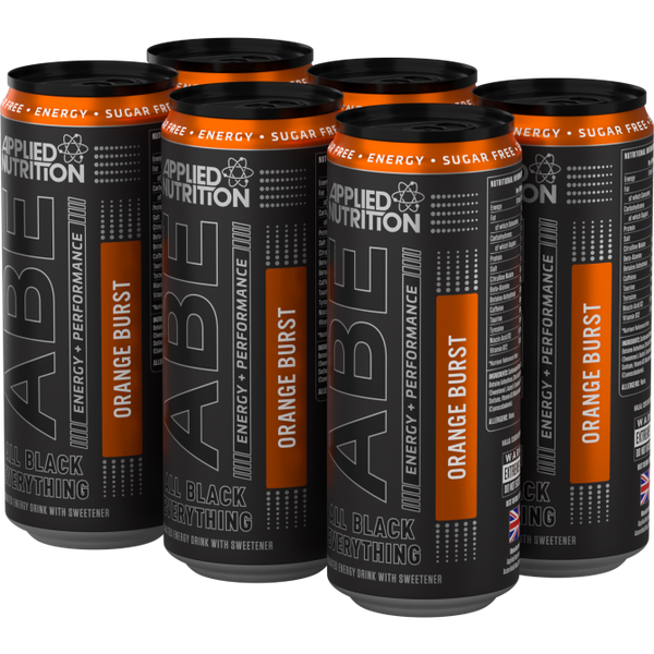 ABE - Energy + Performance 6x330ml Cans - Orange Burst - GymSupplements.co.uk