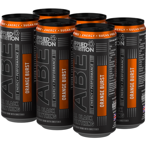 ABE - Energy + Performance 6x330ml Cans - Orange Burst - GymSupplements.co.uk
