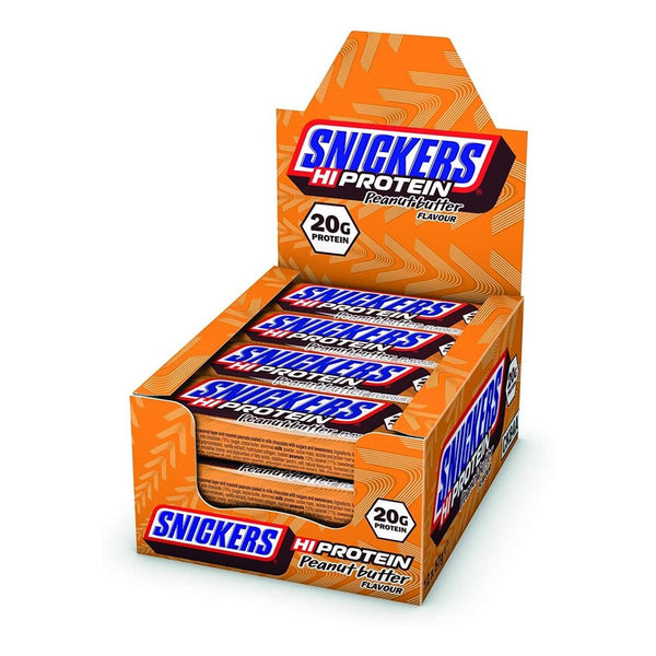 SNICKERS PEANUT BUTTER FLAVOUR PROTEIN BAR BOX (12 BARS) - Supplements-Direct.co.uk