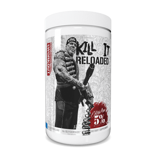 Rich Piana 5% Nutrition Kill It Reloaded Legendary Series US. 30 Servings - Frost Bite - GymSupplements.co.uk