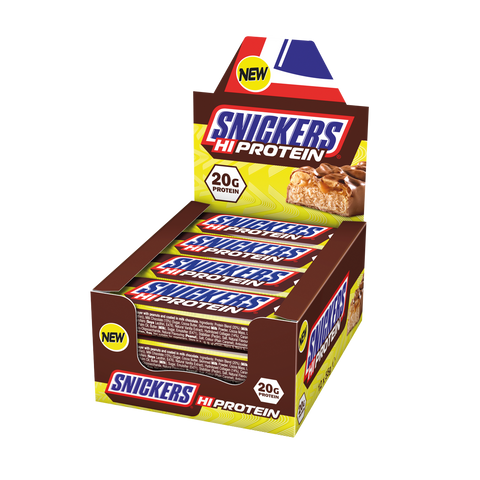 SNICKERS HI-PROTEIN BARS (12 BARS) - Supplements-Direct.co.uk