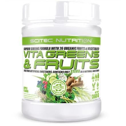 Scitec Nutrition - Vita Greens & Fruits with Stevia - 360g - GymSupplements.co.uk