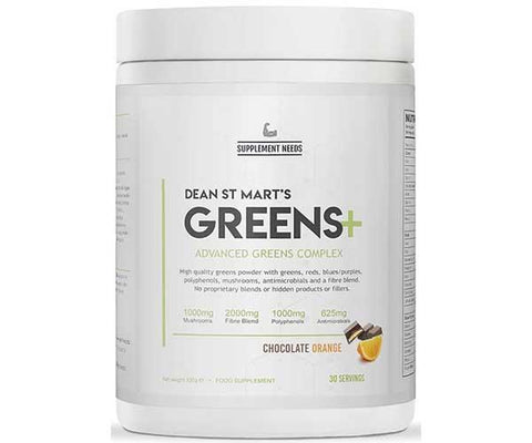 Supplement Needs Greens+ 30 Servings - Chocolate Orange - GymSupplements.co.uk
